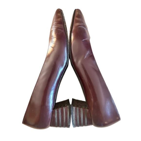Stuart Weitzman Taurus Pumps Bordeaux Mirror Calf 8.5B - Picture 8 of 10